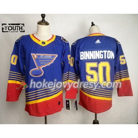 Dětské Hokejový Dres St. Louis Blues Jordan Binnington 50 Adidas 90s Heritage Authentic